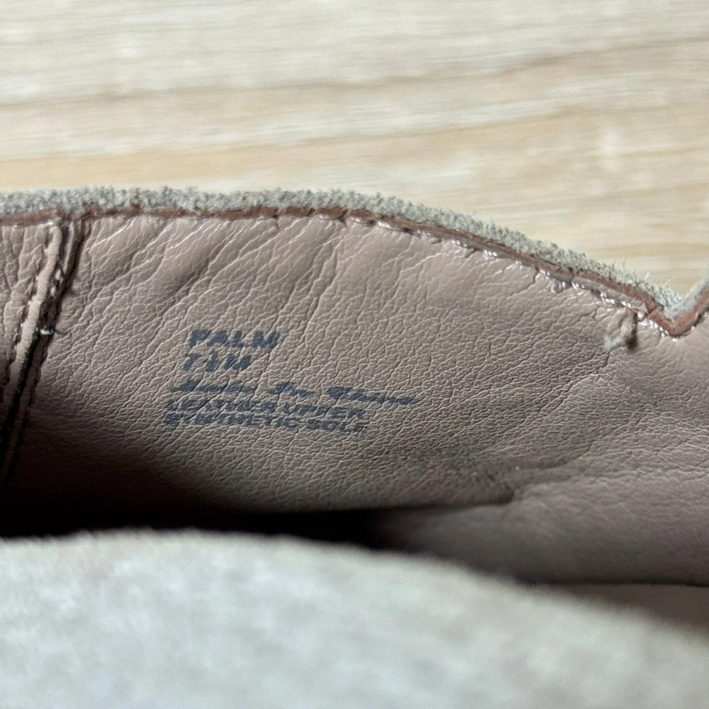 Donald Pliner Loafers 7.5M Palm Espadrille Taupe Jute Leather Slip On‎ Platform